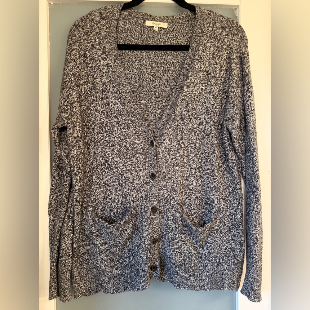 Madewell Gray Marled Cardigan